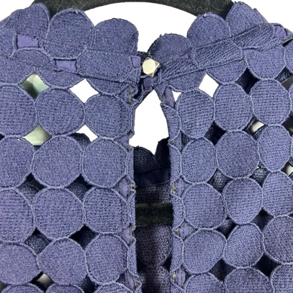 Anthropologie Maeve Circle Lace Shift Dress Navy S - Picture 9 of 13